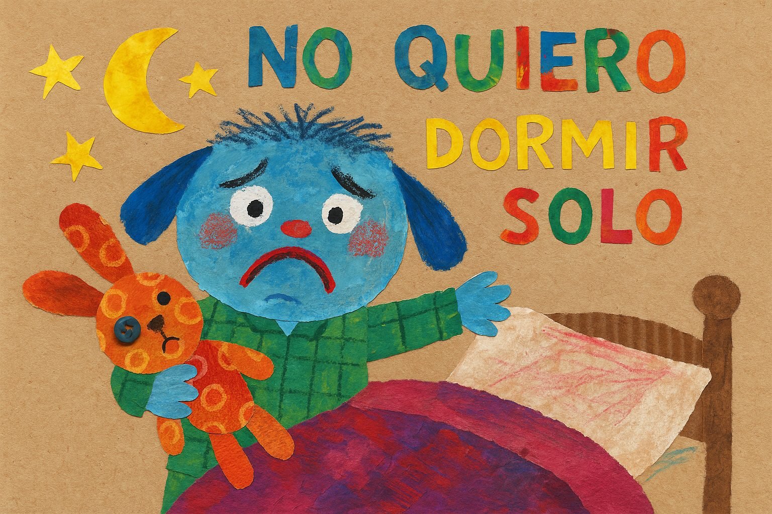 Portada del cuento No quiero dormir solo